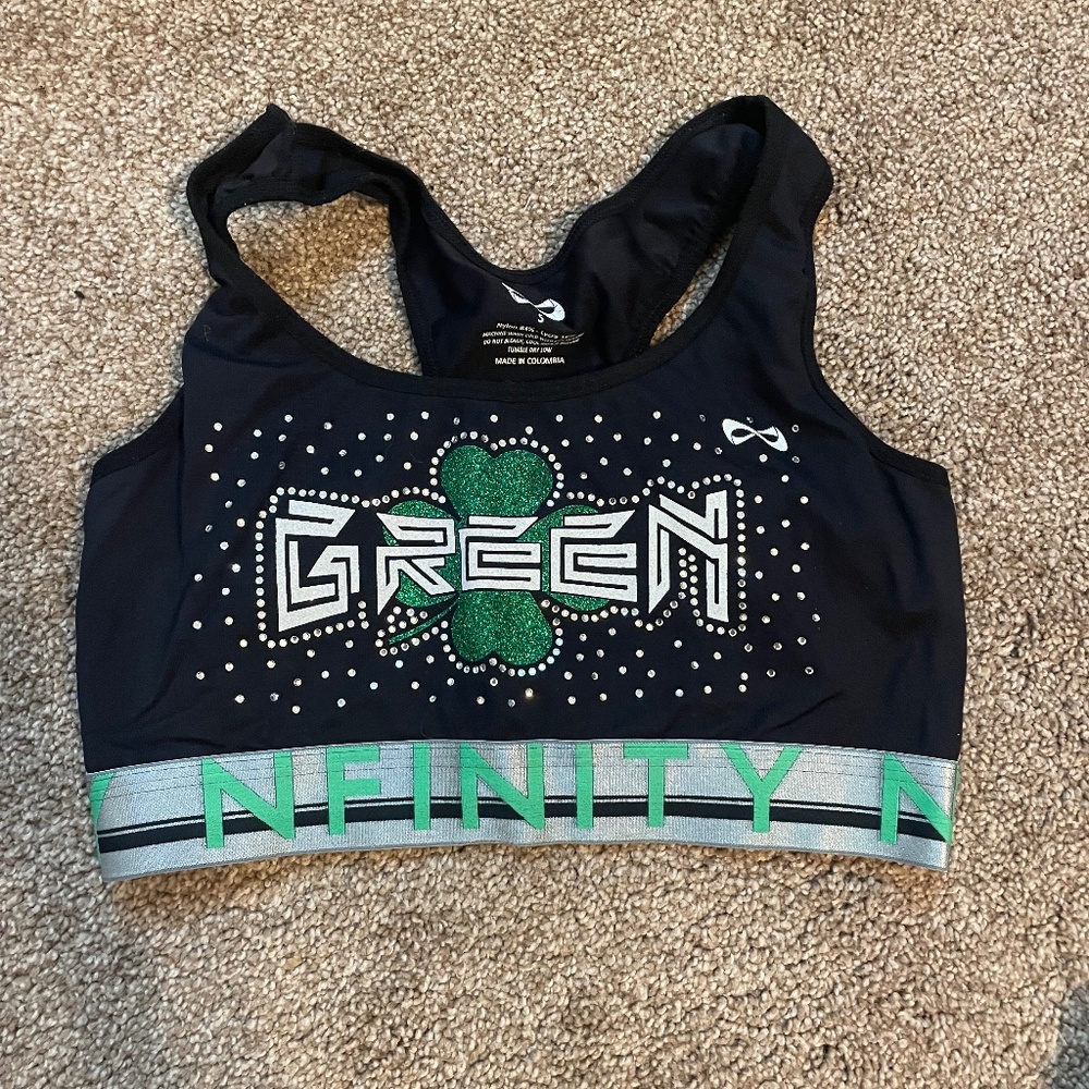 Stingrays Green Sports Bra